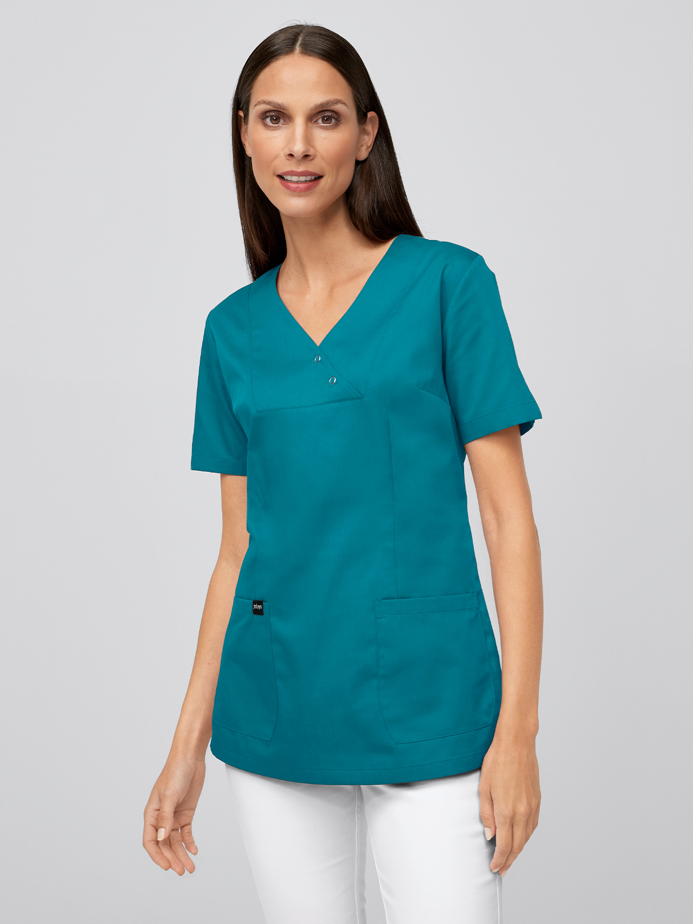 7days - Schlupfkasack LAMIA mit Druckknöpfen für Damen | türkis | 4XL 20199307