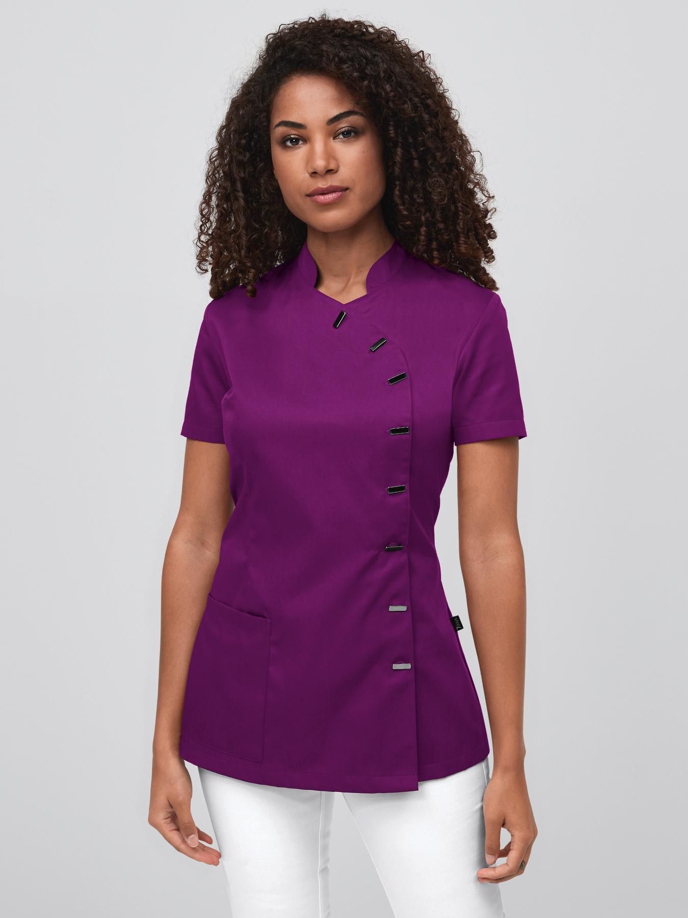 7days - Kasack EDESSA mit hochwertigen Knöpfen für Damen | lila | L 20265903