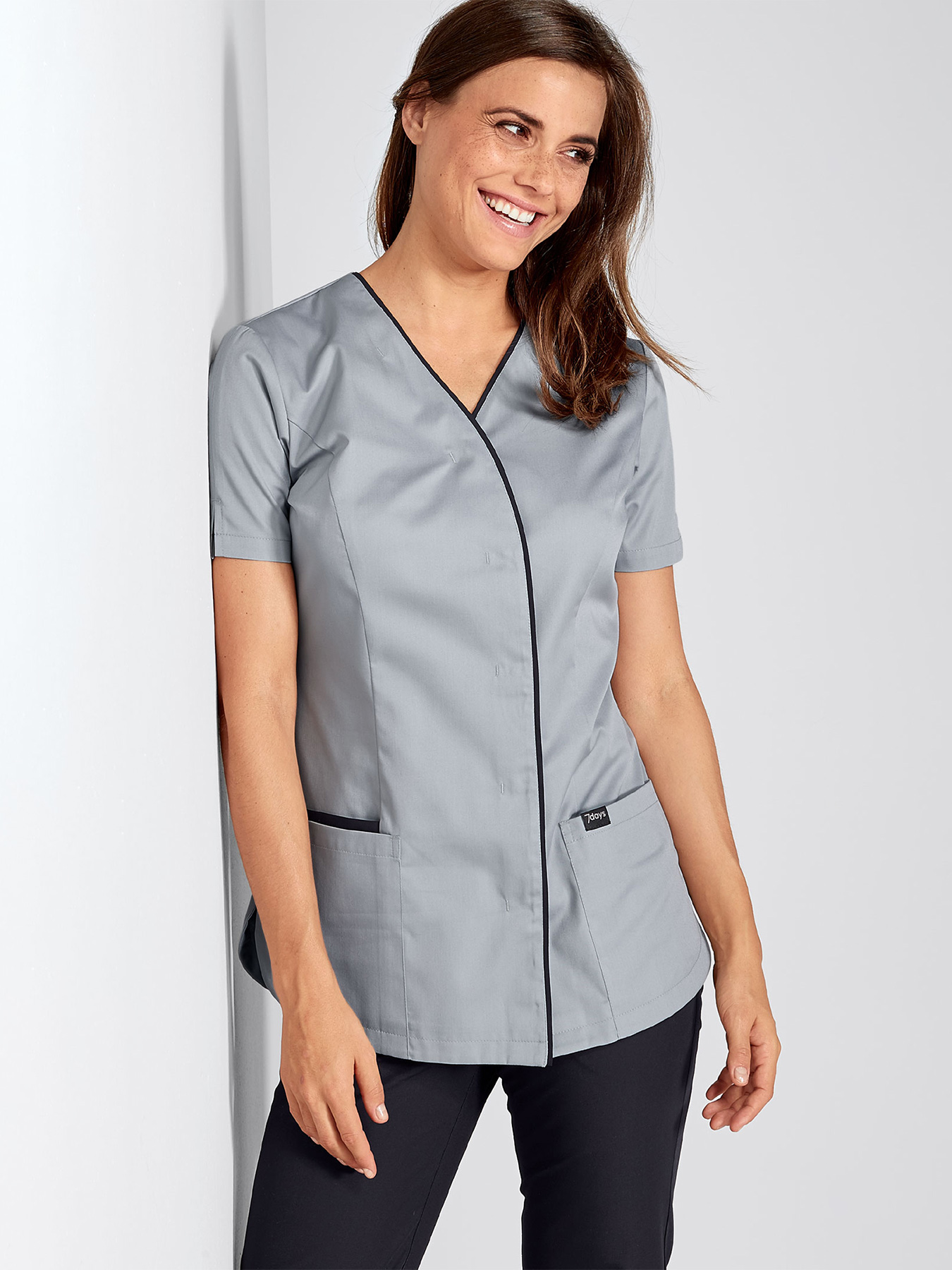 7days - Kasack PARIS für Damen | grau | XL 20290804