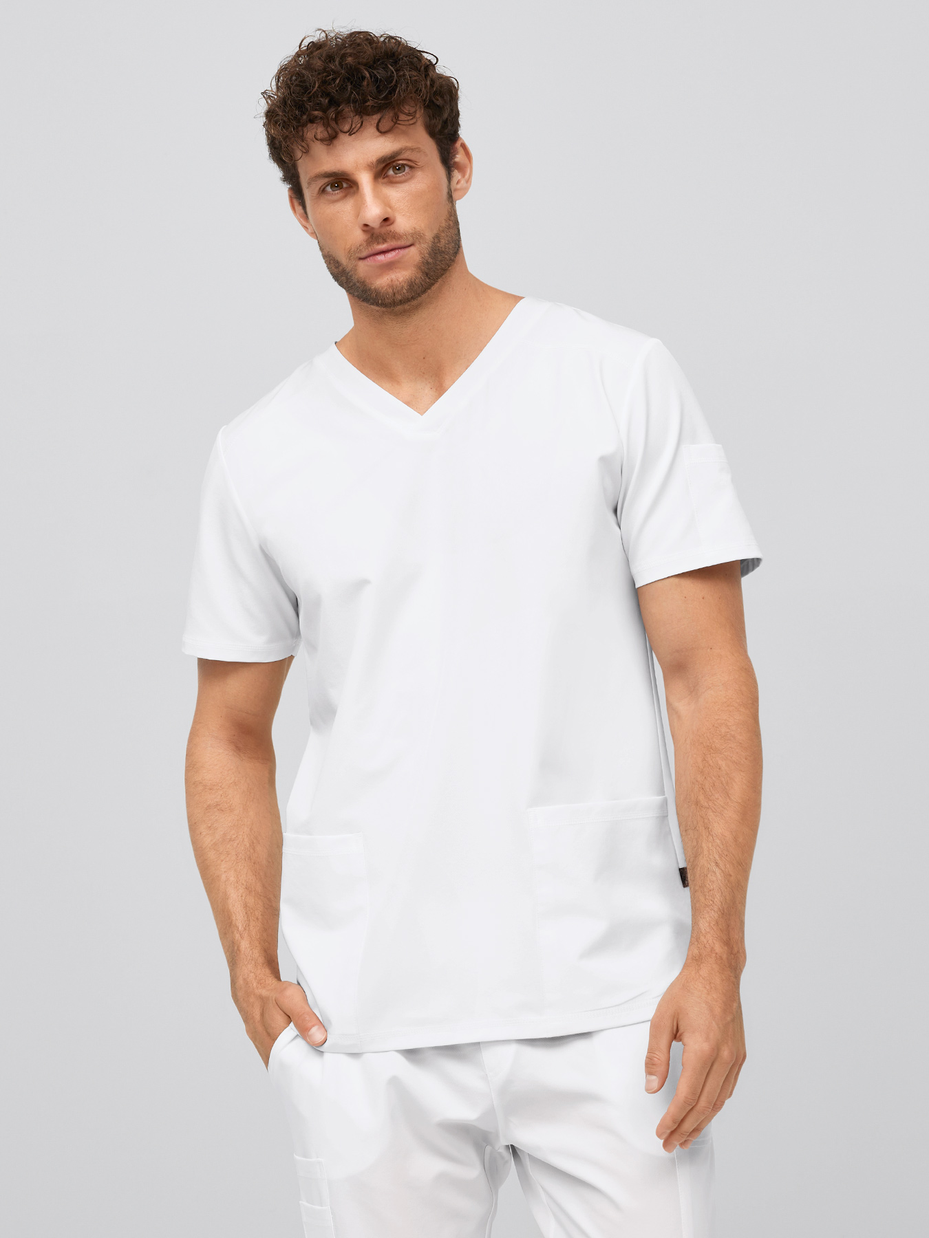 7days - Active-Stretch-Kasack ANDREAS für Herren | weiß | XXXL 20401905