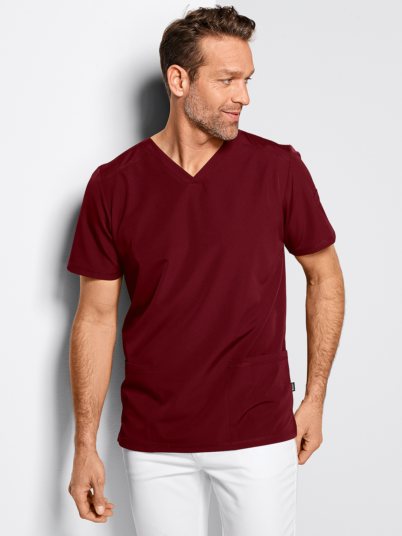 7days - Active-Stretch-Kasack ANDREAS für Herren | bordeaux | XXXL 20402005