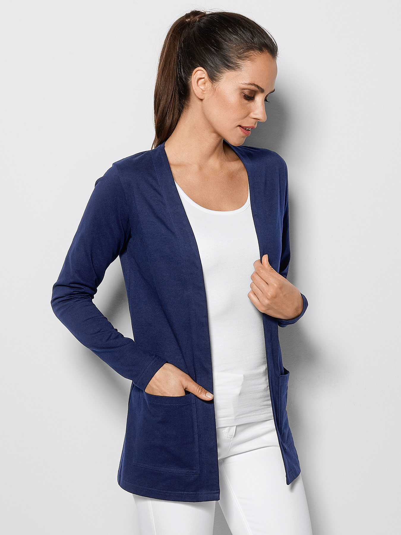7days - Leichte Shirtjacke MIAMI für Damen | blau | XXXL 20412906