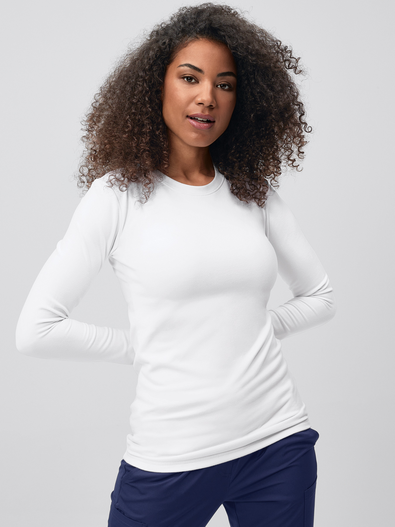 7days - Microfleece-Stretchshirt ABDERA für Damen | weiß | XXL 20506306