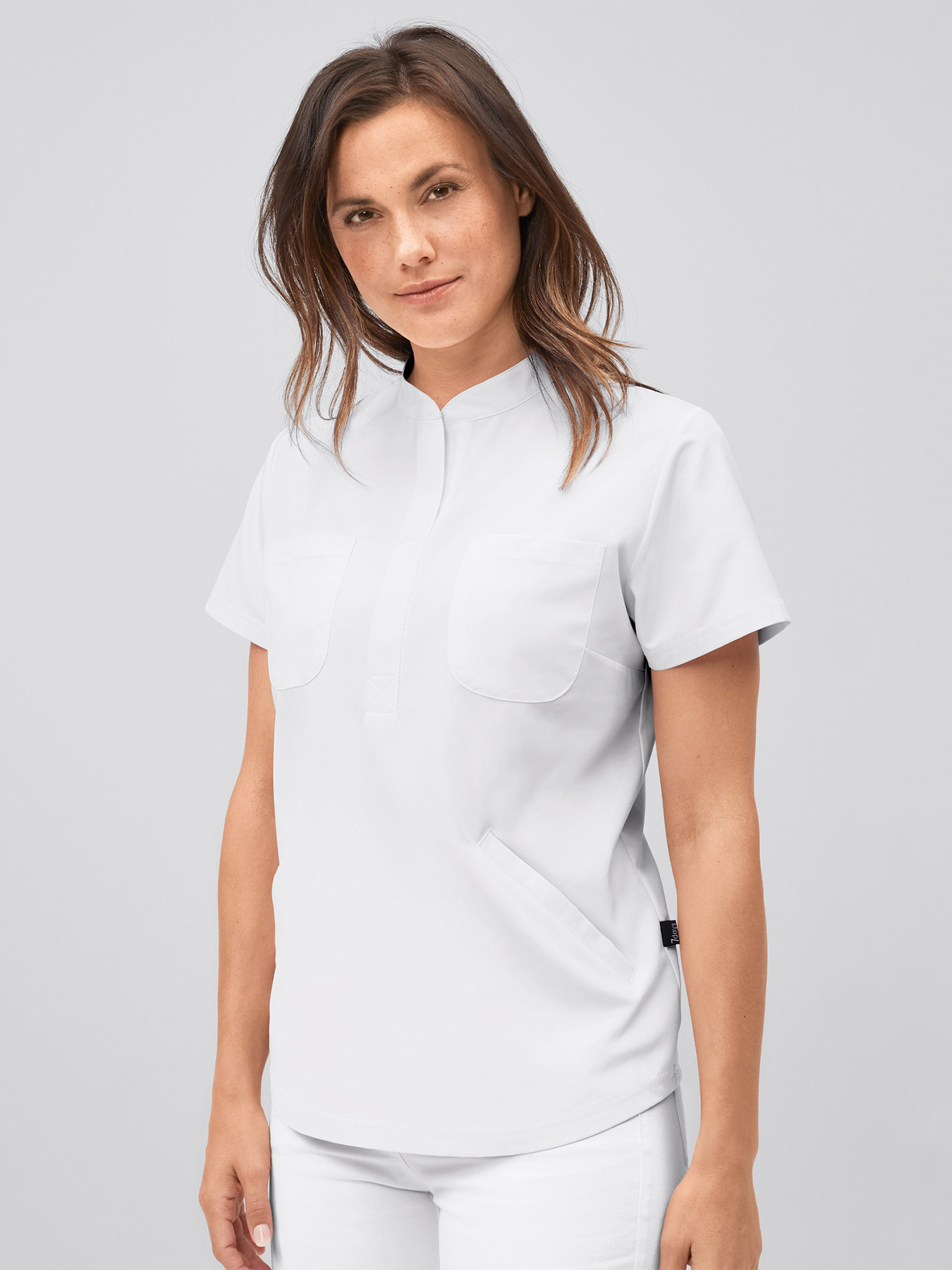 7days - Active-Stretch-Blusenkasack für Damen | weiß | XS 20522901