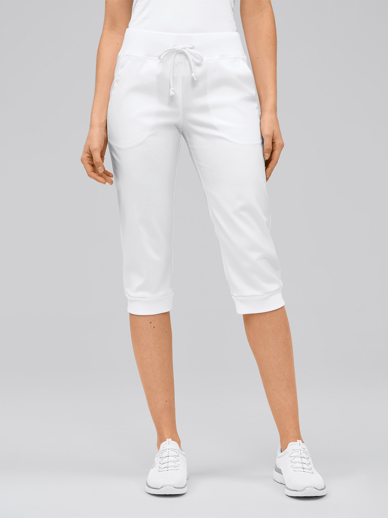 7days - ¾-Stretchhose aus Lyocell (TENCEL™) für Damen | weiß | M 20525703