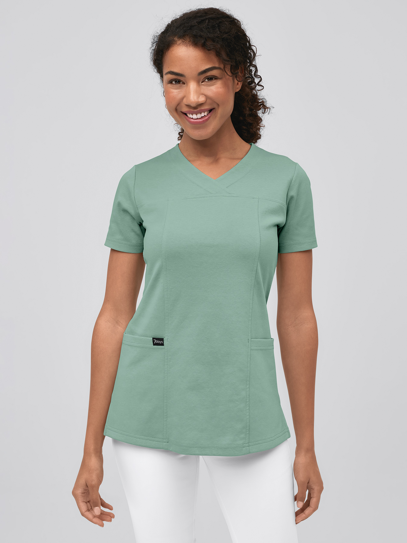 7days - Interlock Jersey-Kasack PAOLA für Damen | grün | XS 20533701