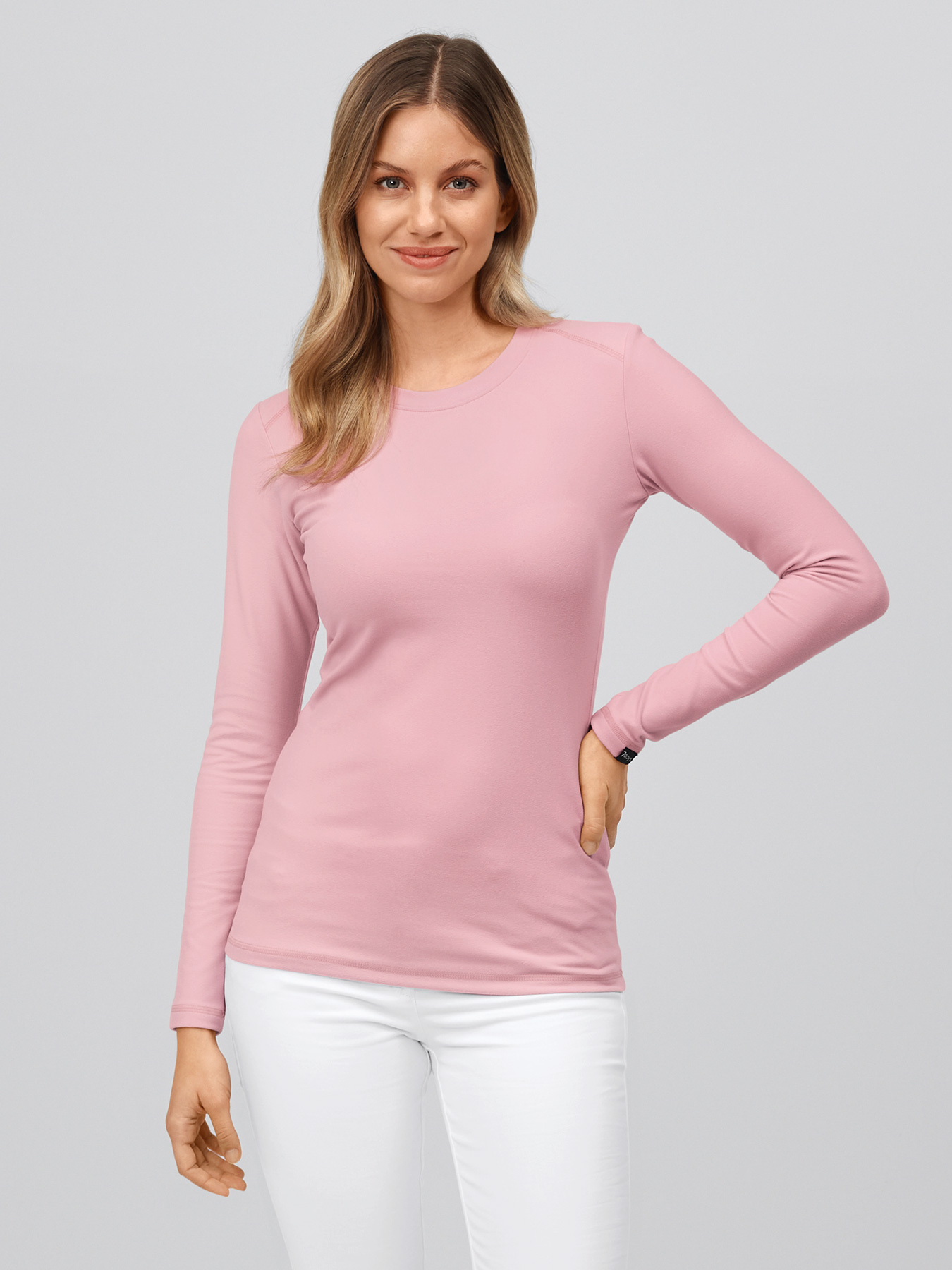 7days - Microfleece-Stretchshirt ABDERA für Damen | rosa | S 20543502