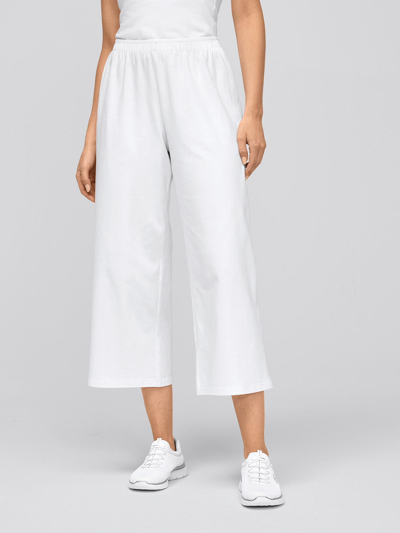 7days - Jersey-Culotte, High Waist WERNE für Damen | weiß | XXL 20565206