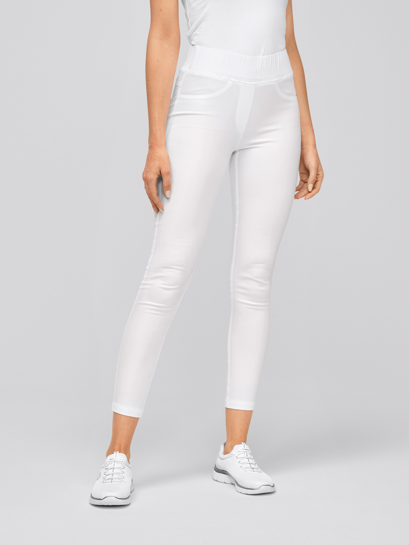 7days - Damen Stretch-Leggings BREST | weiß | M 20570903