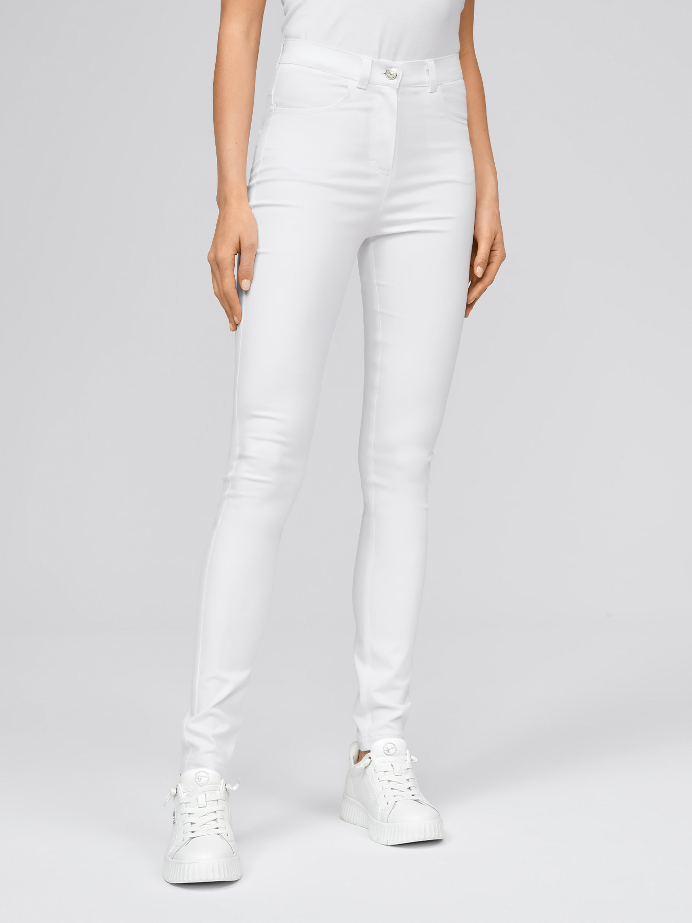 7days - Basic-Jeans ATLANTA für Damen | weiß | XXL 20620006