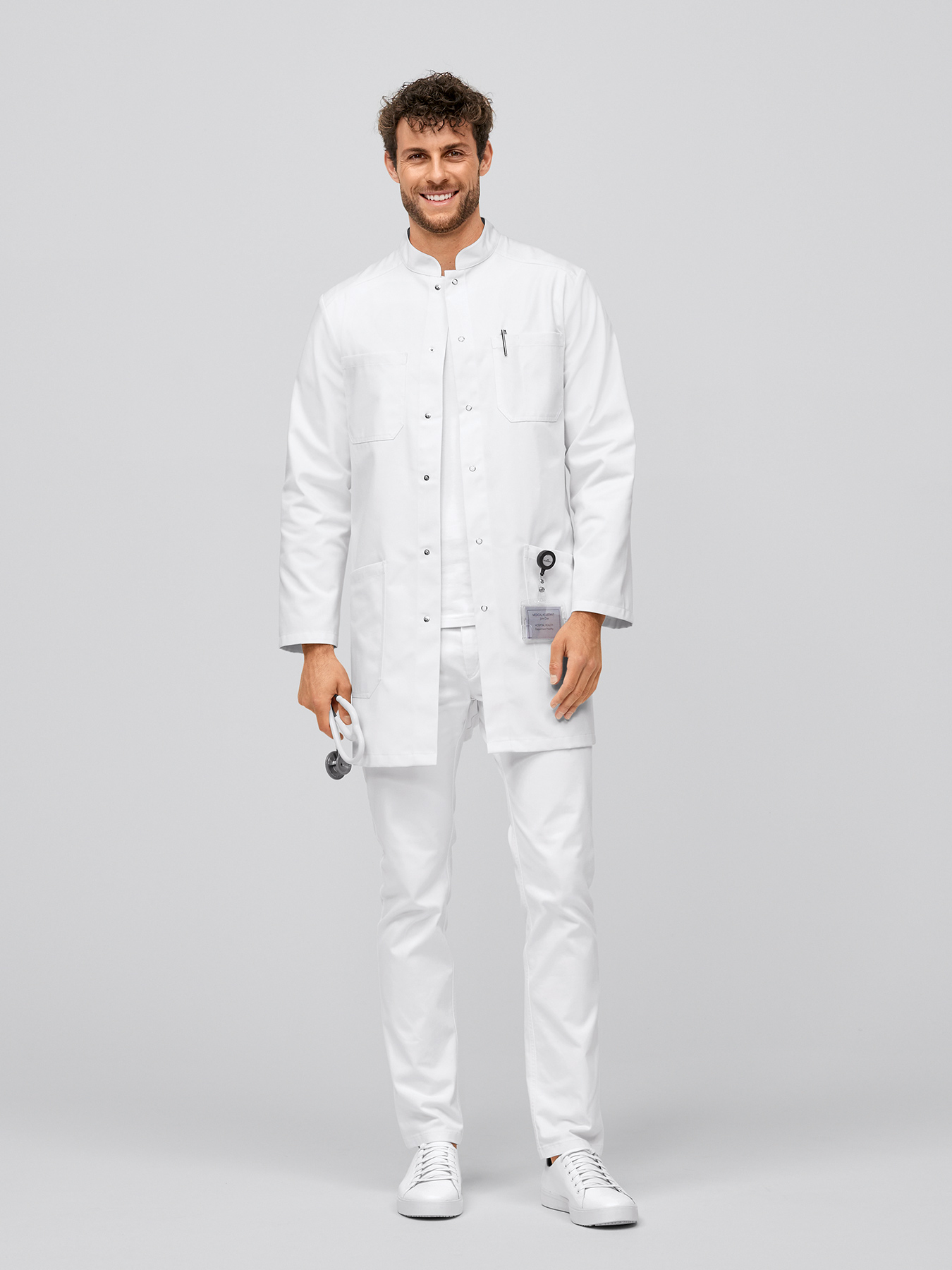 7days - Arztkittel/Labormantel LUCCA in 2 Qualitäten für Herren | weiß | 54 3700605