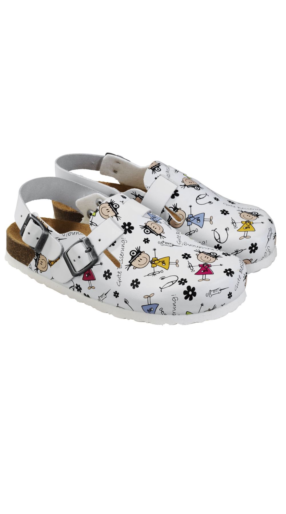 Clog mit "Gute Besserung"-Print