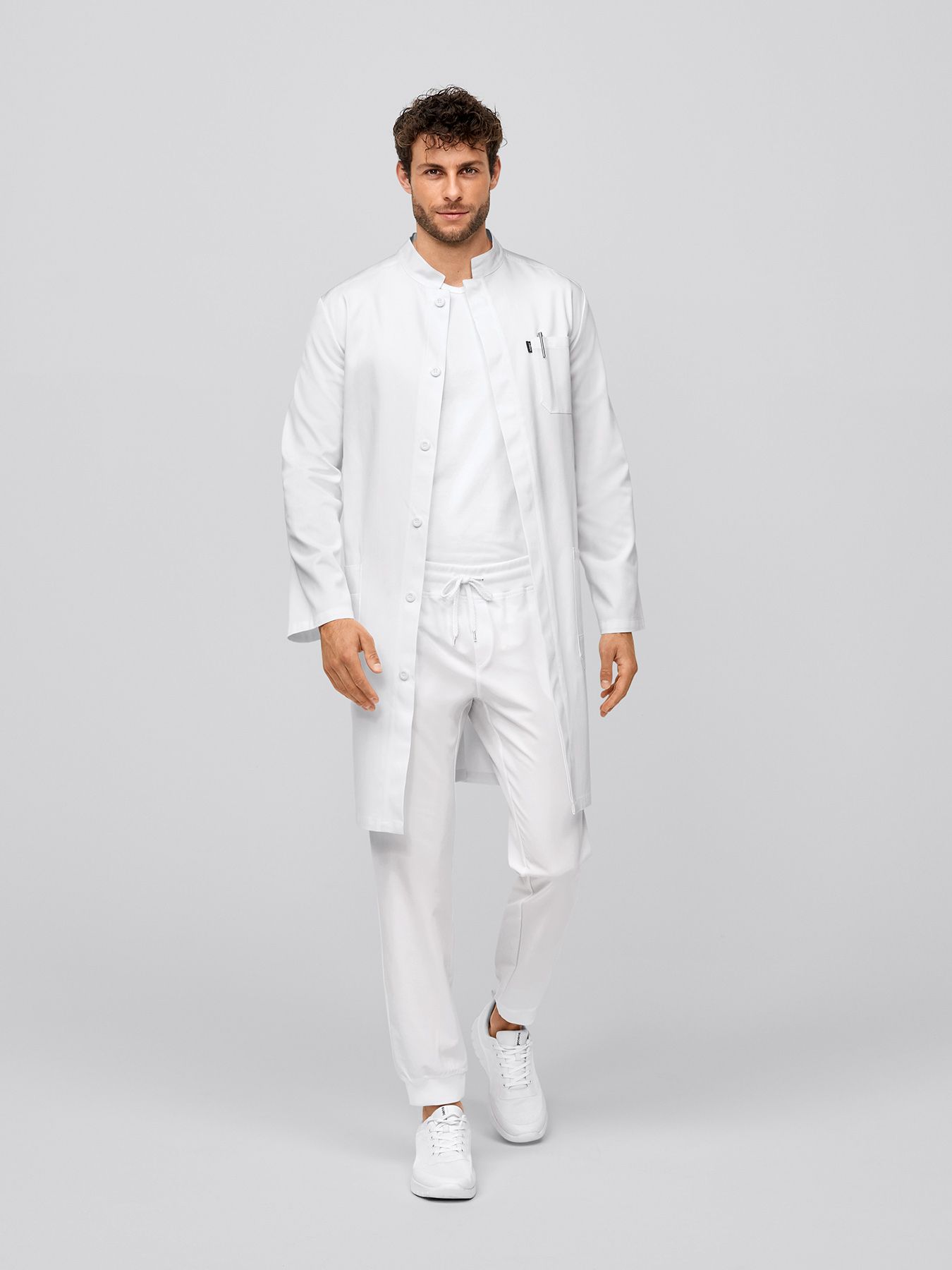 Arztkittel/Labormantel mit Rückenfalte