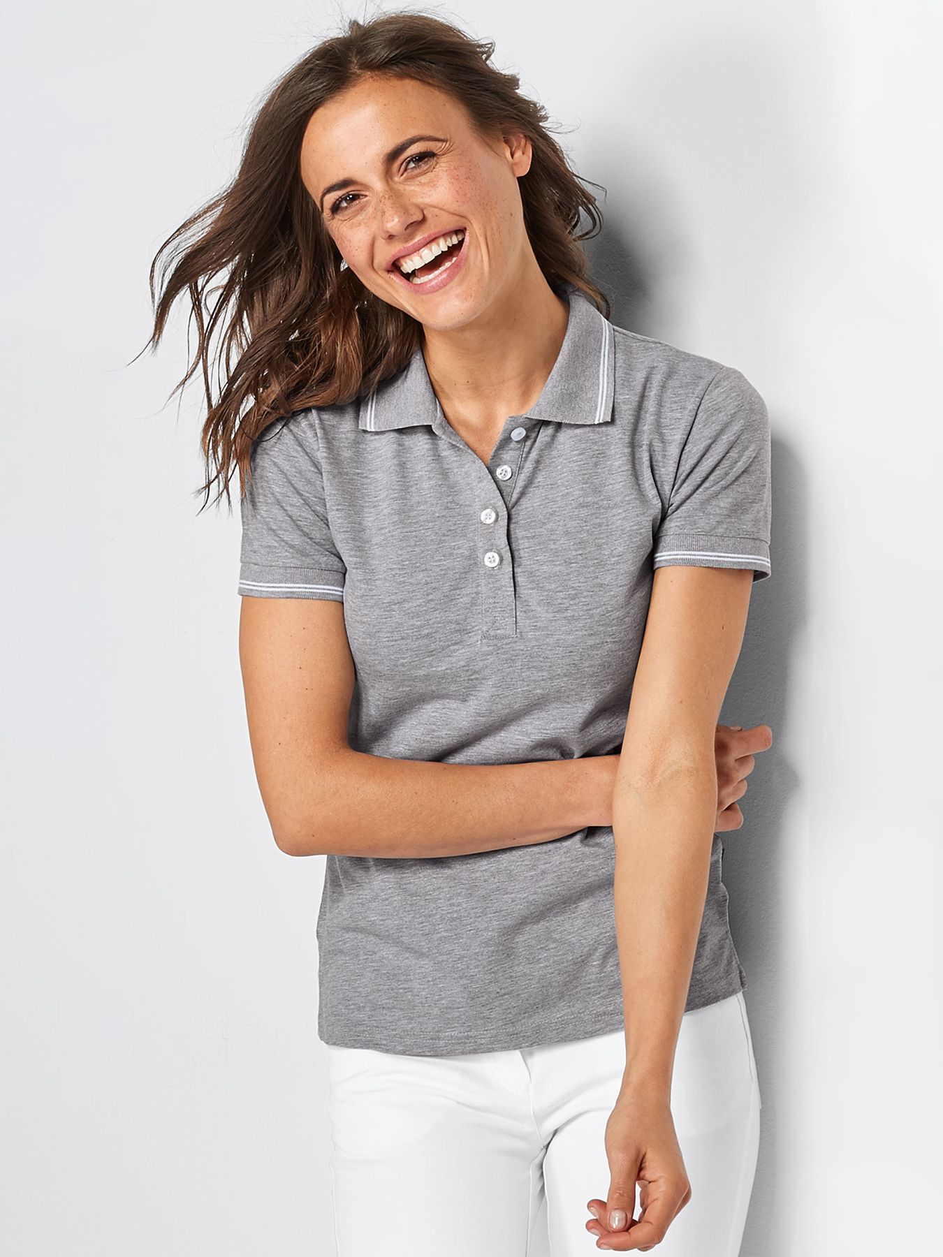 Poloshirt aus Single Jersey 
