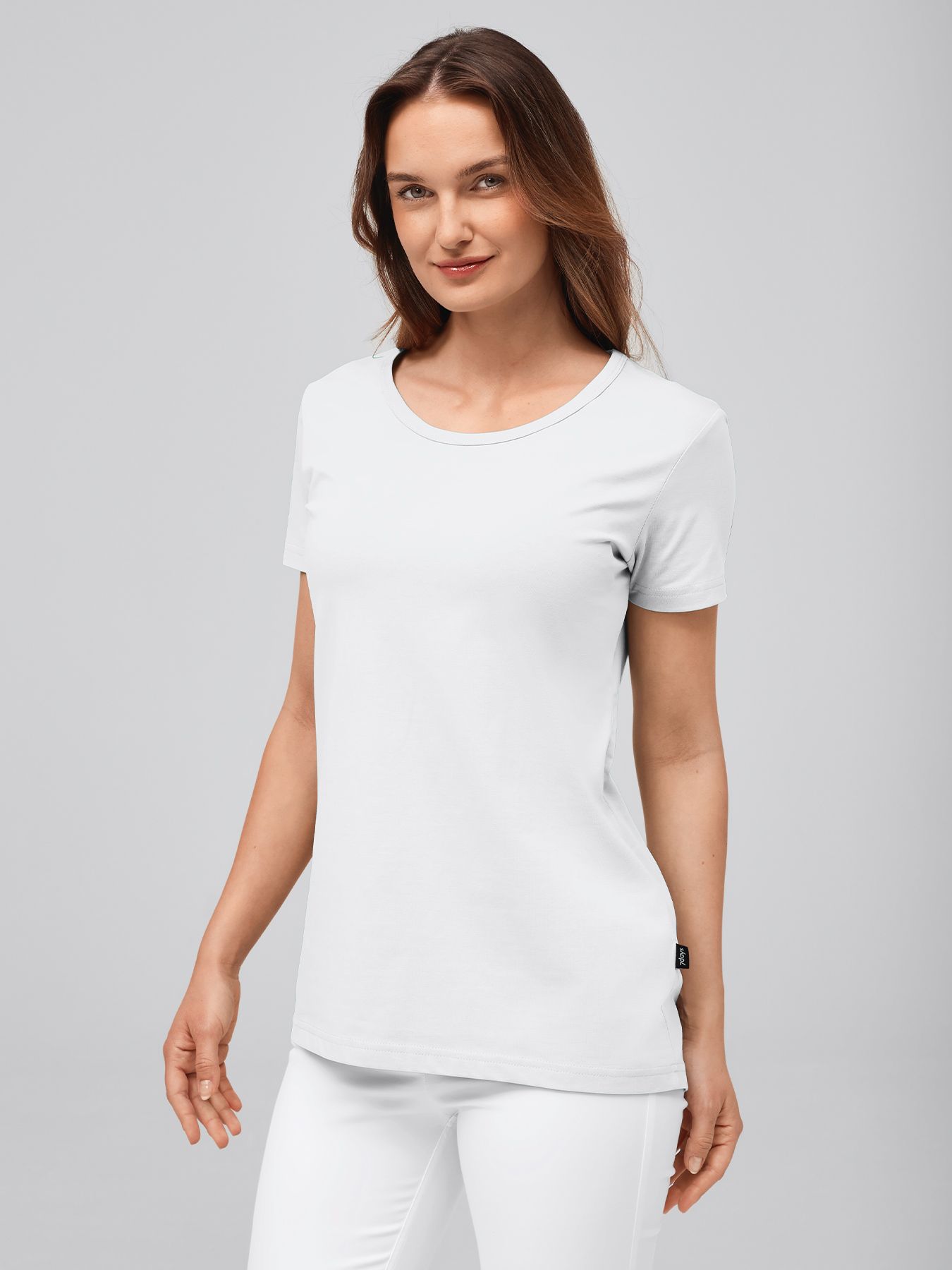 Damen T-Shirt CORIA mit längerer Rückenpartie