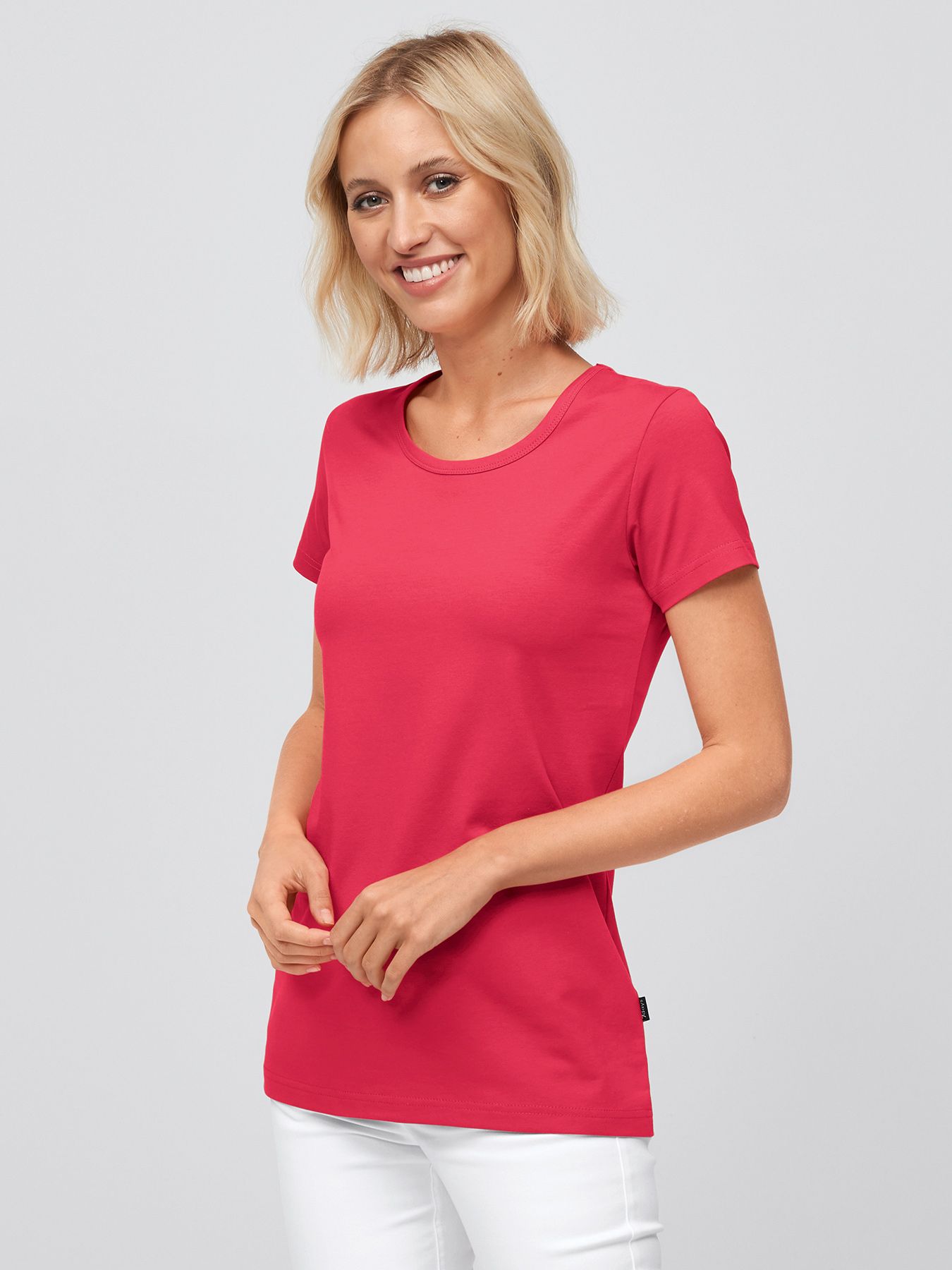 Damen T-Shirt CORIA mit längerer Rückenpartie