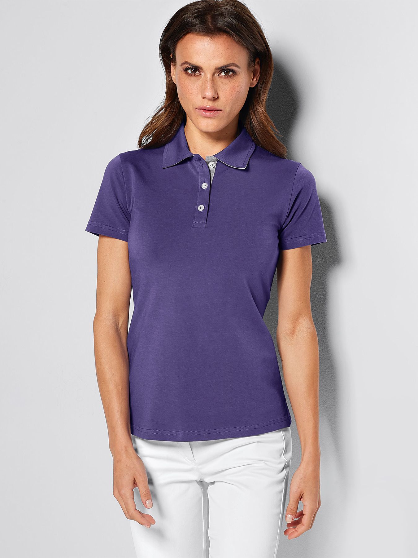 Poloshirt aus Single Jersey