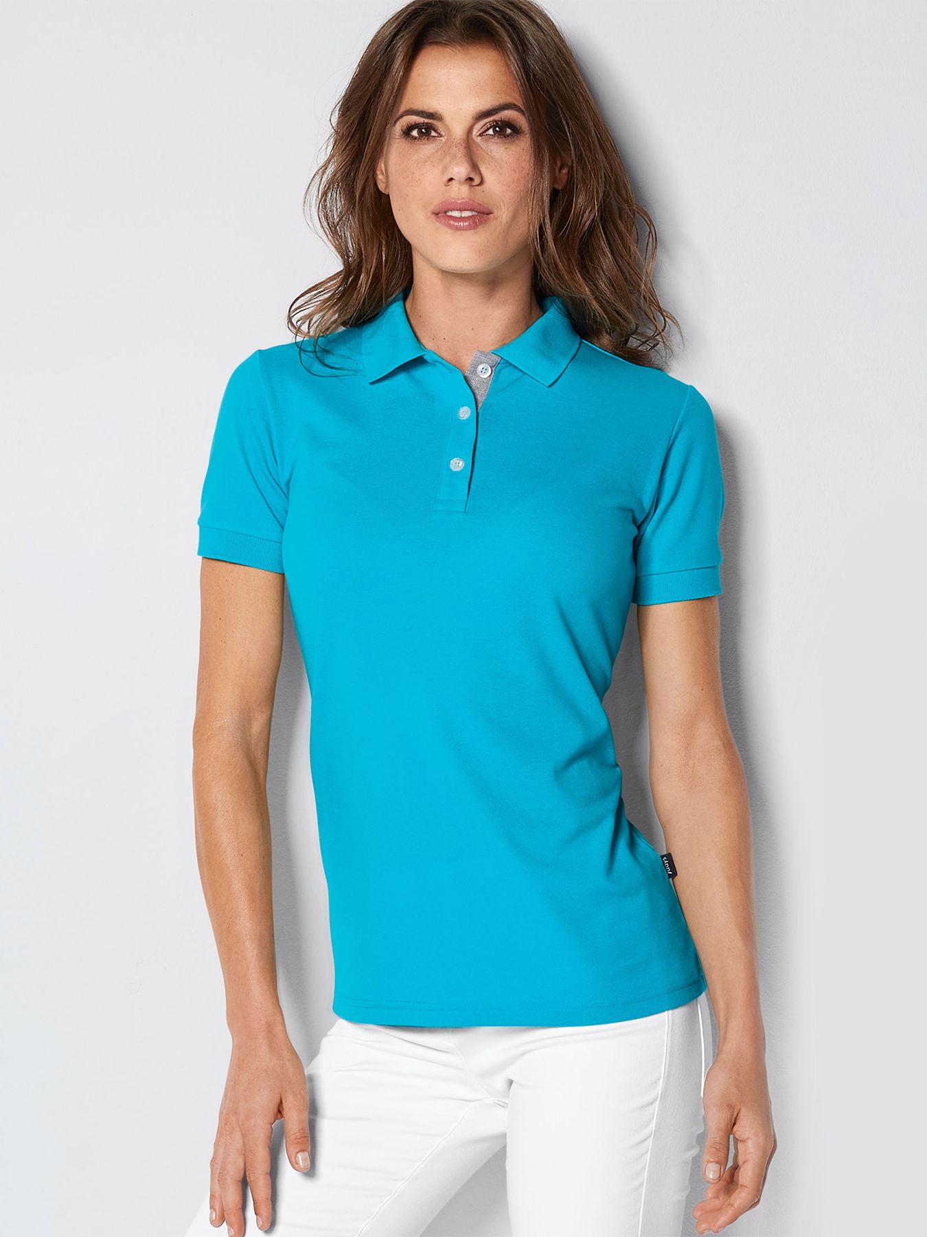 Poloshirt SARNIA, Piqué - Knopfleiste mit Kontrast