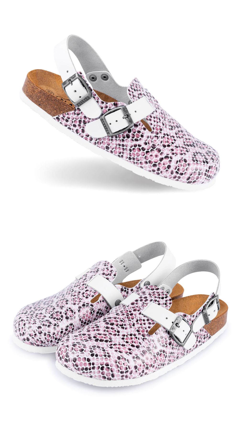 Snake print on sale clogs