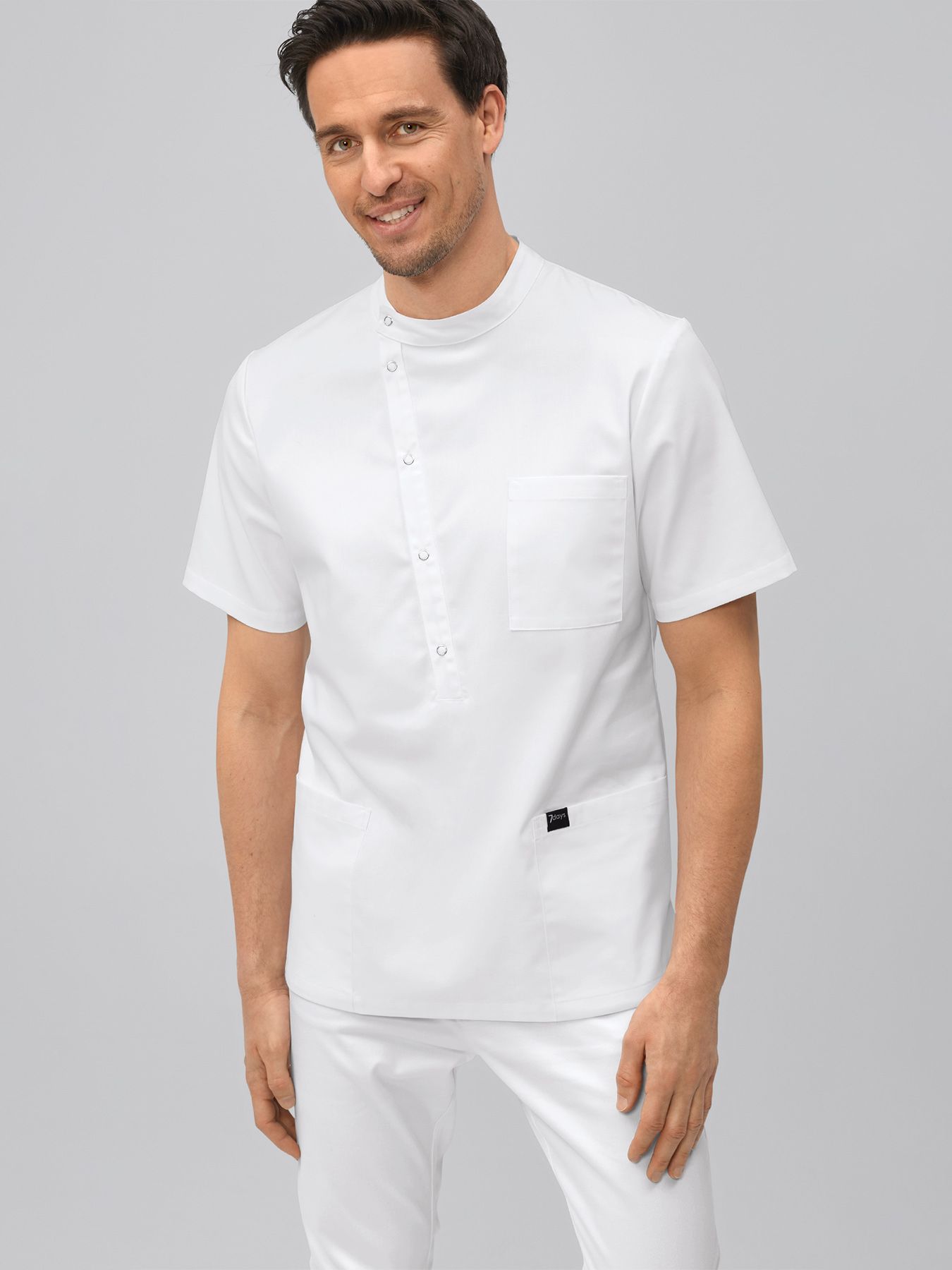 Herrenkasack mit Knopfleiste