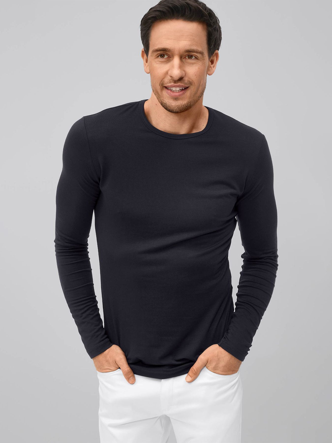Langarmshirt Lyocell