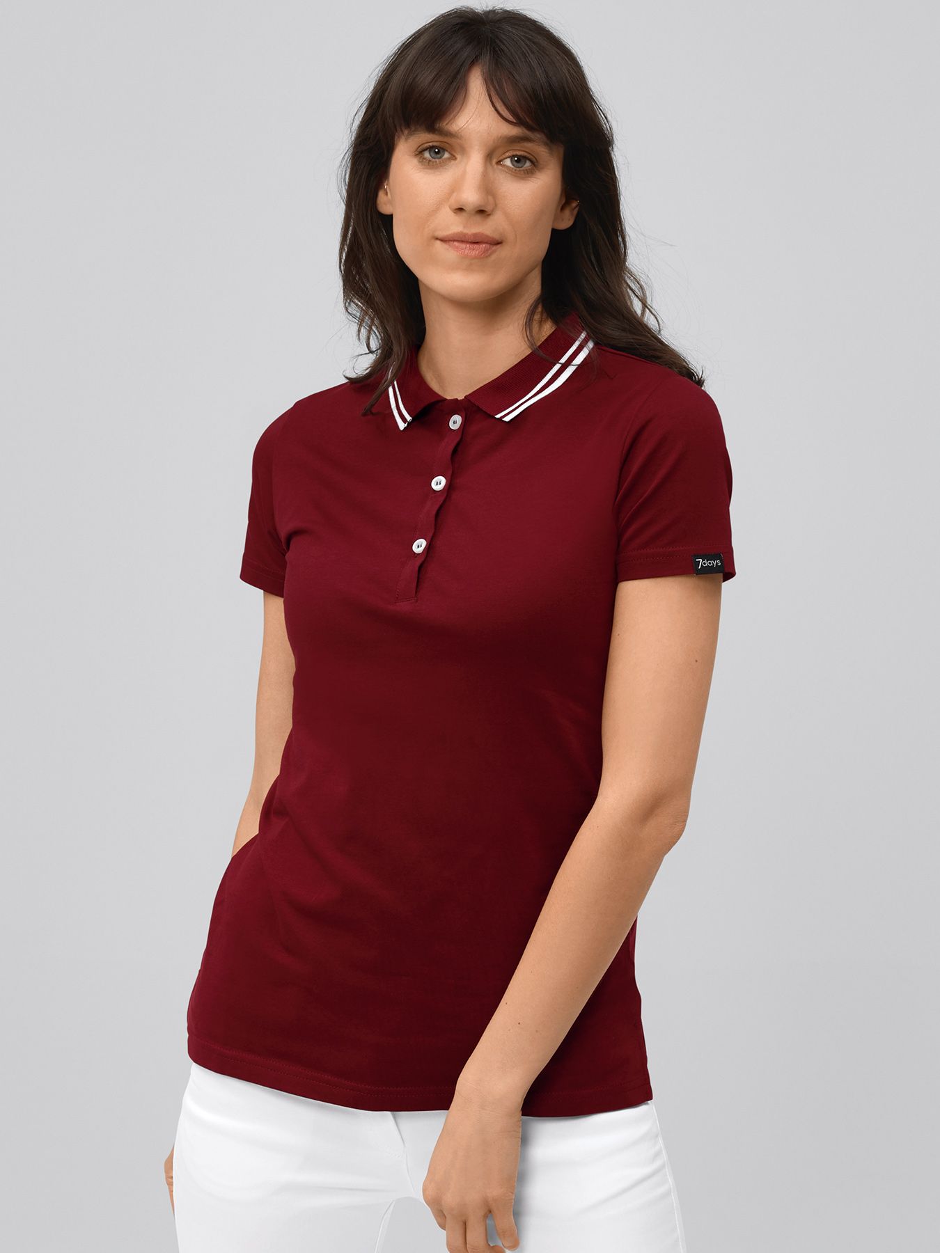 Poloshirt, Single Jersey - Strickkragen
