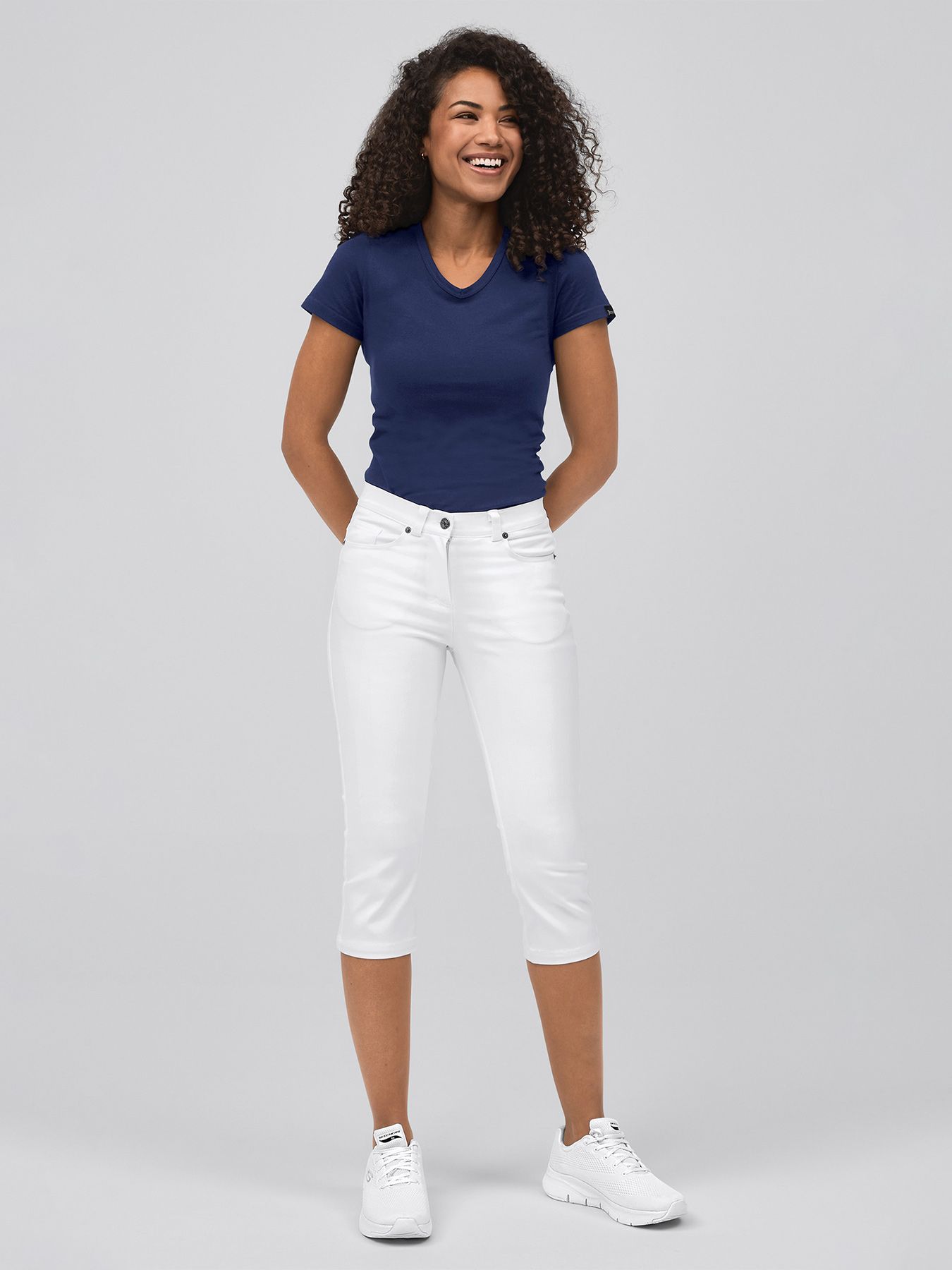 Ultra-Flex-3/4-Jeans, blickdicht