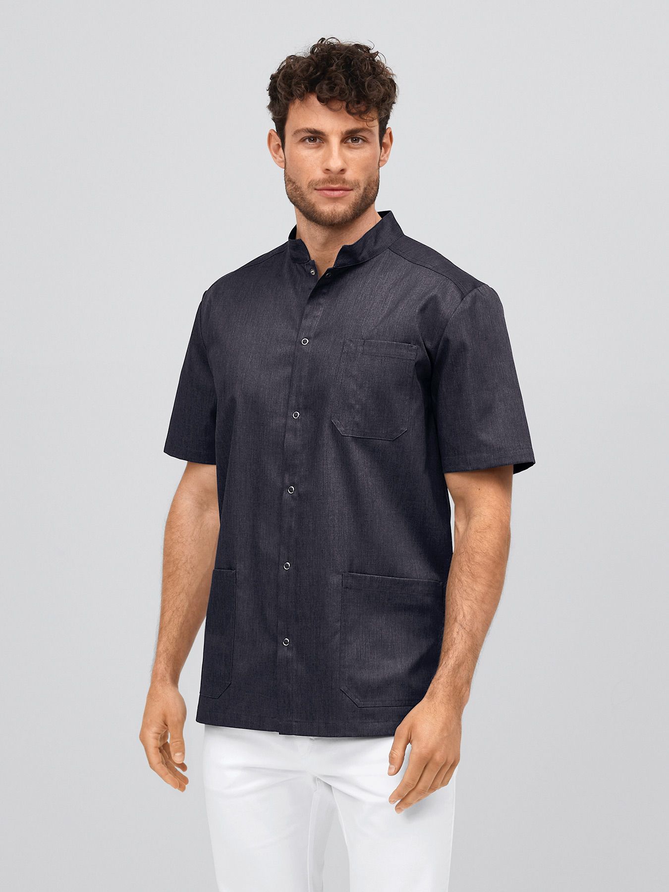 Kasack ARNES mit Druckknopfleiste