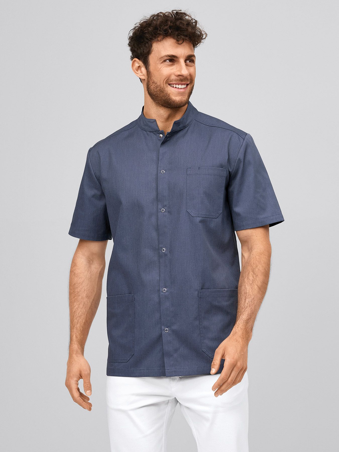 Kasack ARNES mit Druckknopfleiste