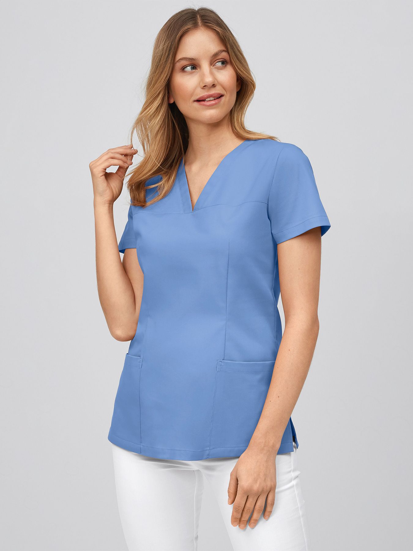 Schlupfkasack mit V-Ausschnitt 60°