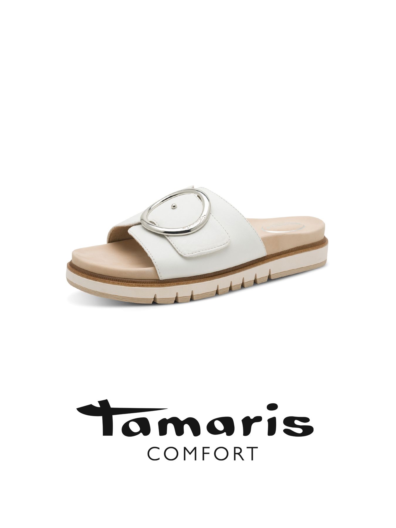 Damen Pantolette TAMARIS COMFORT  weiß