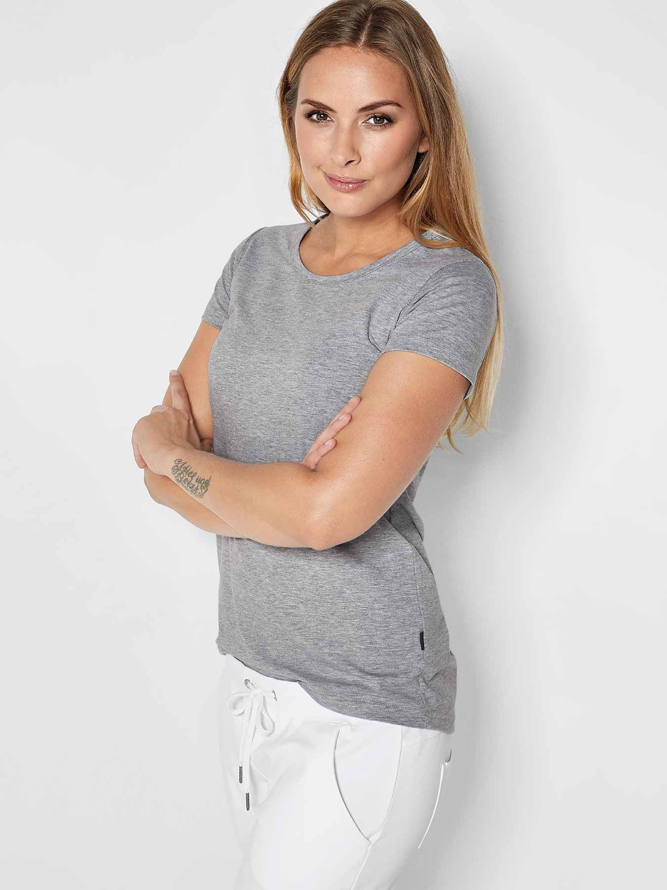 Damen T-Shirt CORIA mit längerer Rückenpartie