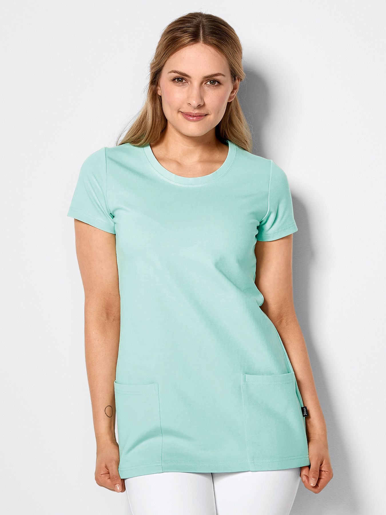 Longshirt aus blickdichtem Jersey