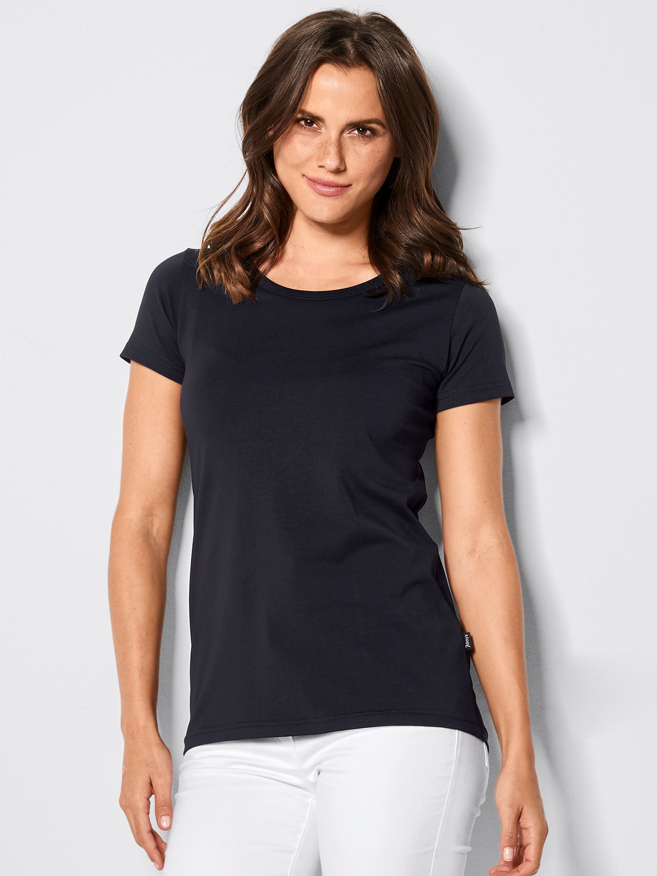 Damen T-Shirt CORIA mit längerer Rückenpartie