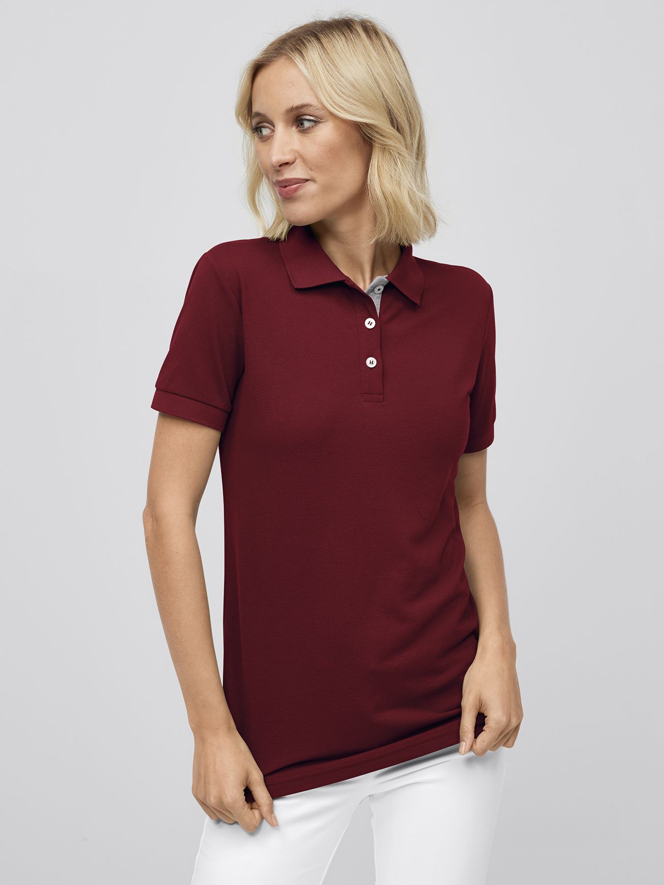 Poloshirt SARNIA, Piqué - Knopfleiste mit Kontrast