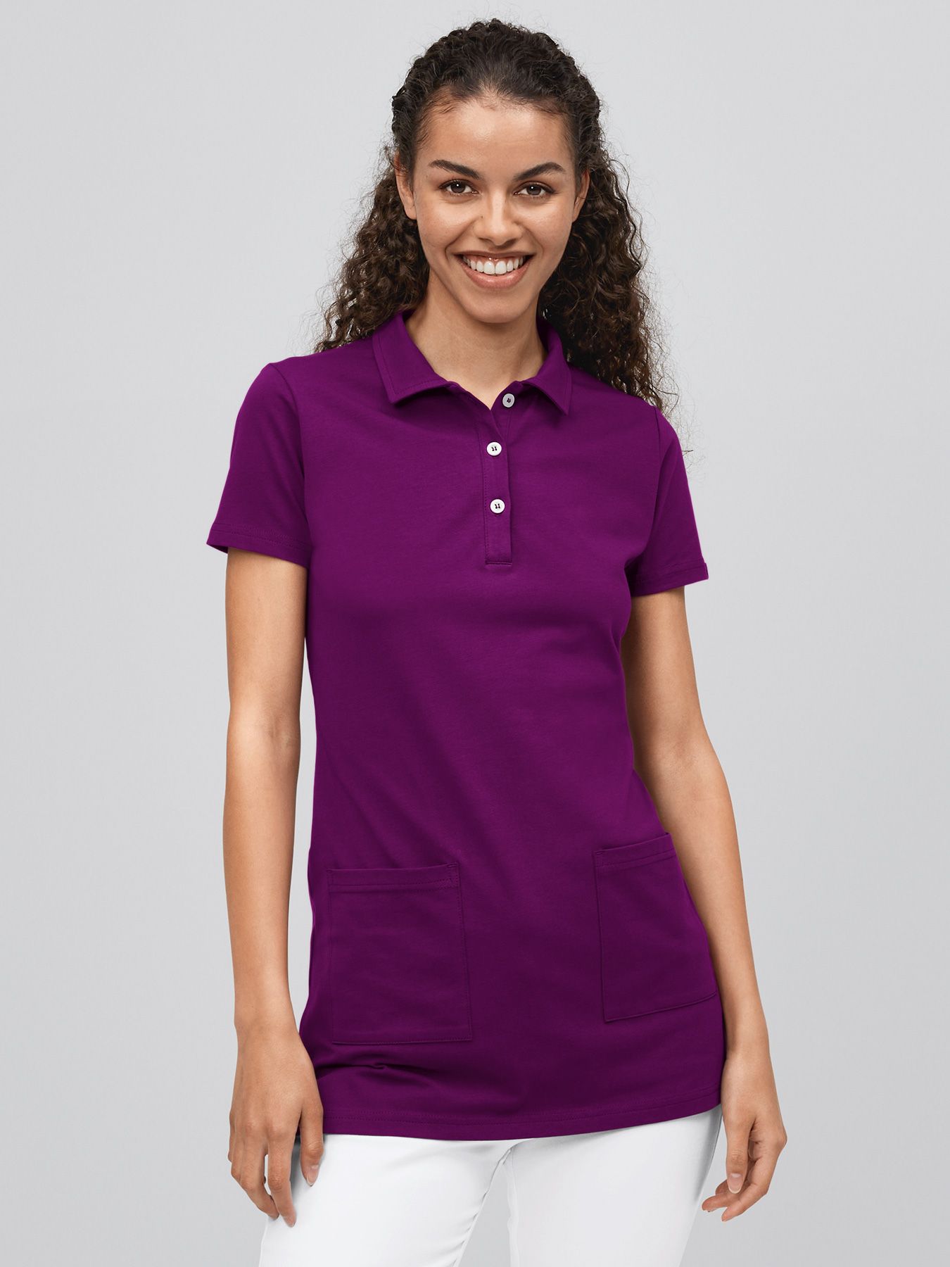 Longshirt mit Kragen