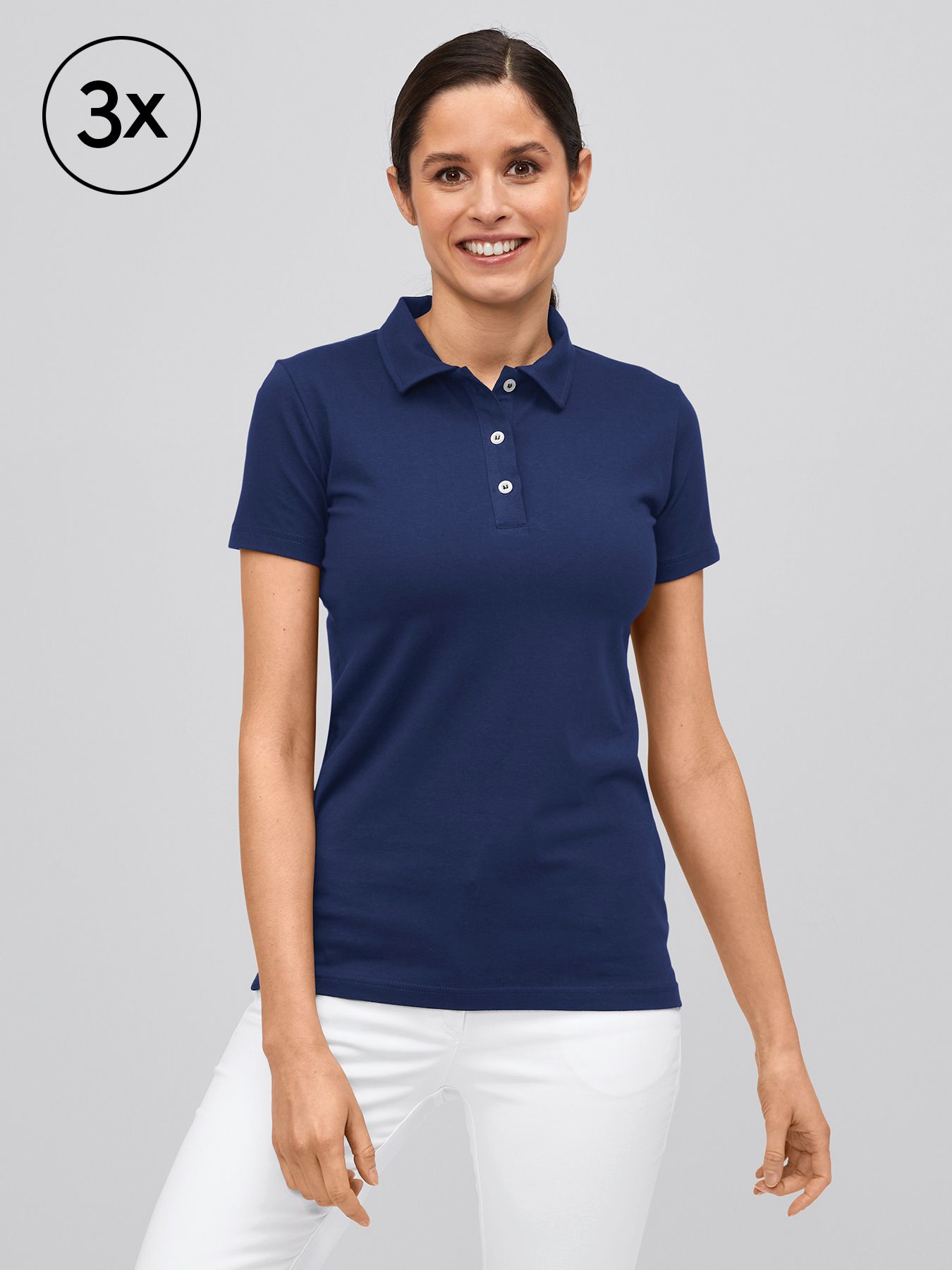 Damen-Poloshirt MATERA 3er-Pack