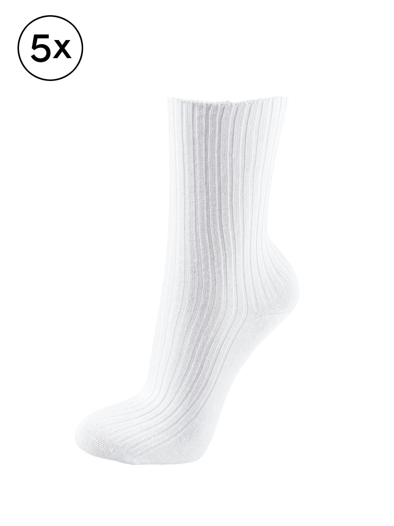Baumwollsocken 95° waschbar - 5er-Pack