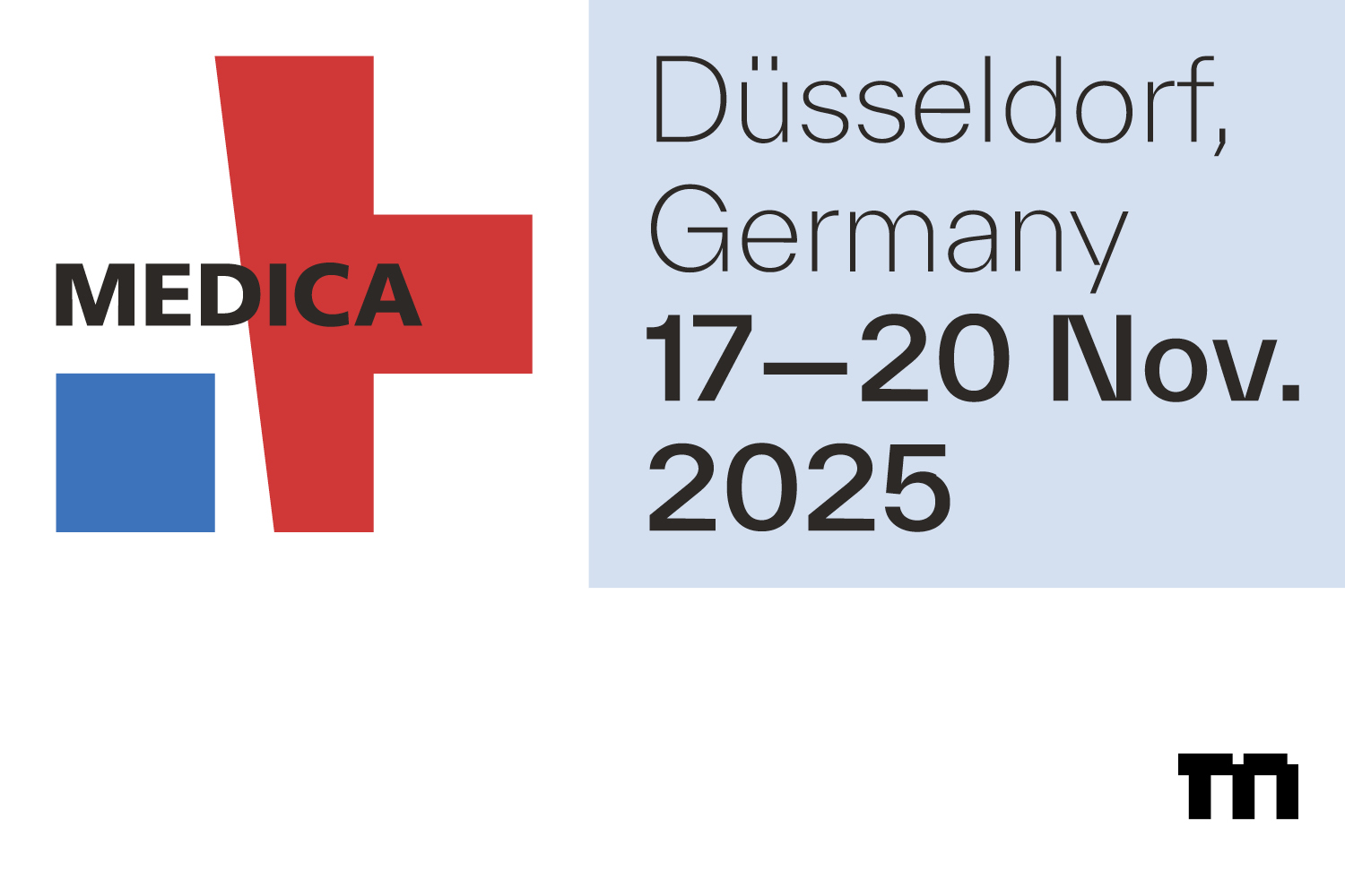 Logo für die Messe Medica in Düsseldorf